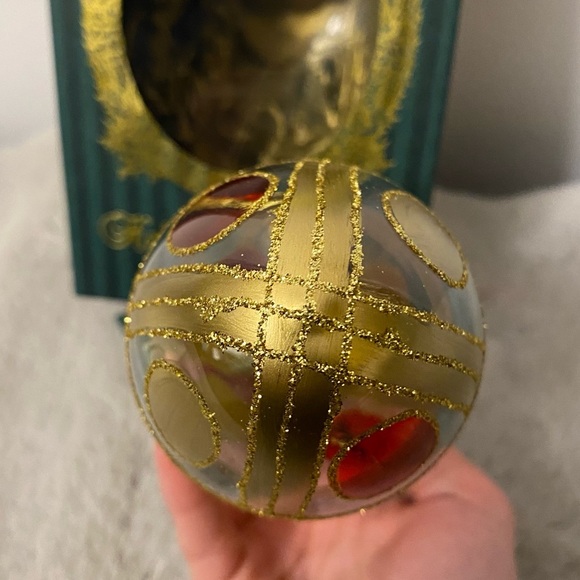 New Vintage Waterford Holiday Heirloom Colleen Egg Blown Glass Ornament w/ Box - Picture 7 of 15